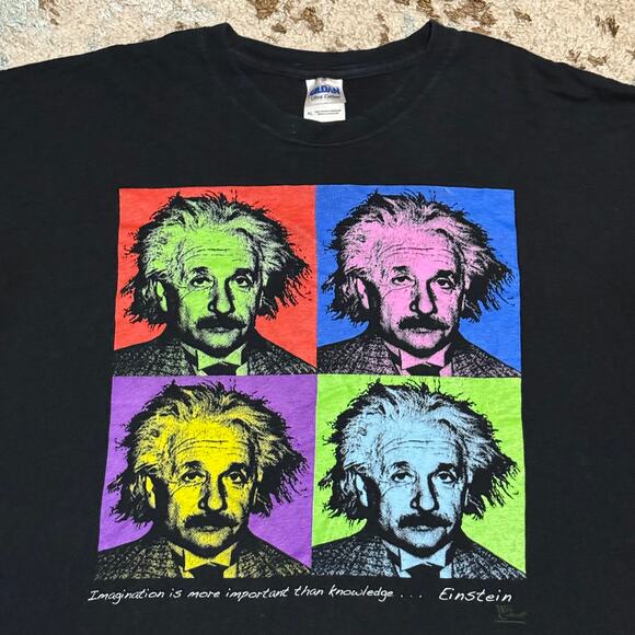 Albert Einstein Pop Art Shirt Size XL Andy Warhol Style Science Center - Picture 1 of 7